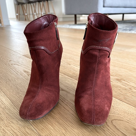 Vintage Gucci Suede Ankle Boots Size 35 - Picture 2 of 6